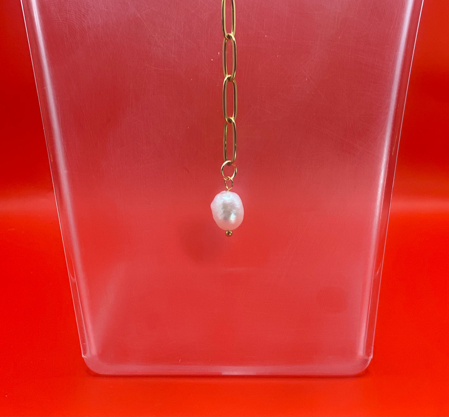 Collana PURITY con pendente in perla d'acqua dolce