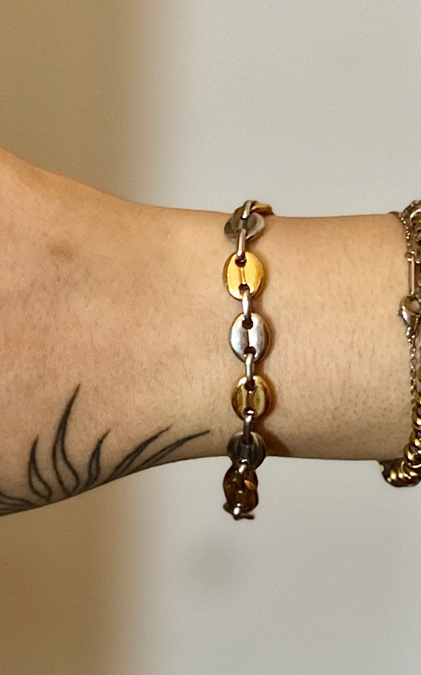 BUTTON Stainless Steel Bracelet