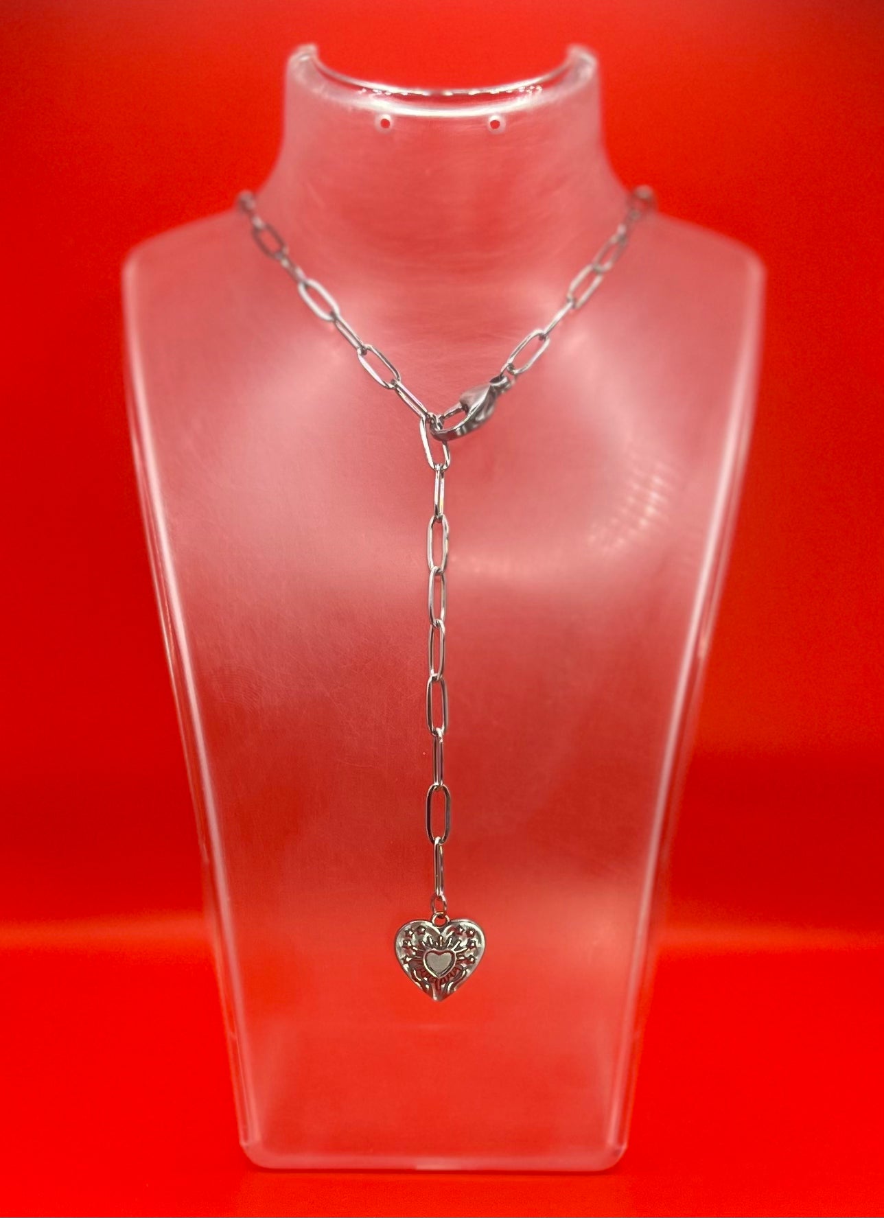 PURITY Necklace with Gothic Heart Pendant